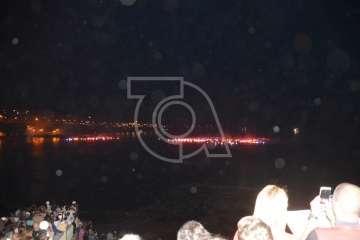 Espectáculo pirotécnico de Melenara (Foto Francisco Javier Santana y TA)